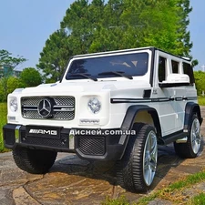 Детский электромобиль M 3567 EBLR-1 (4WD), кожаное сиденье, белый